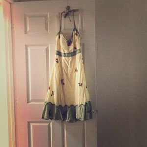 Anthropologie garden dress with cherries